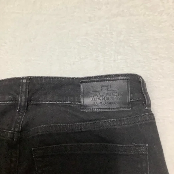 Lauren Ralph Lauren Heritage Straight Jean Sz 6 Black - Picture 9 of 10